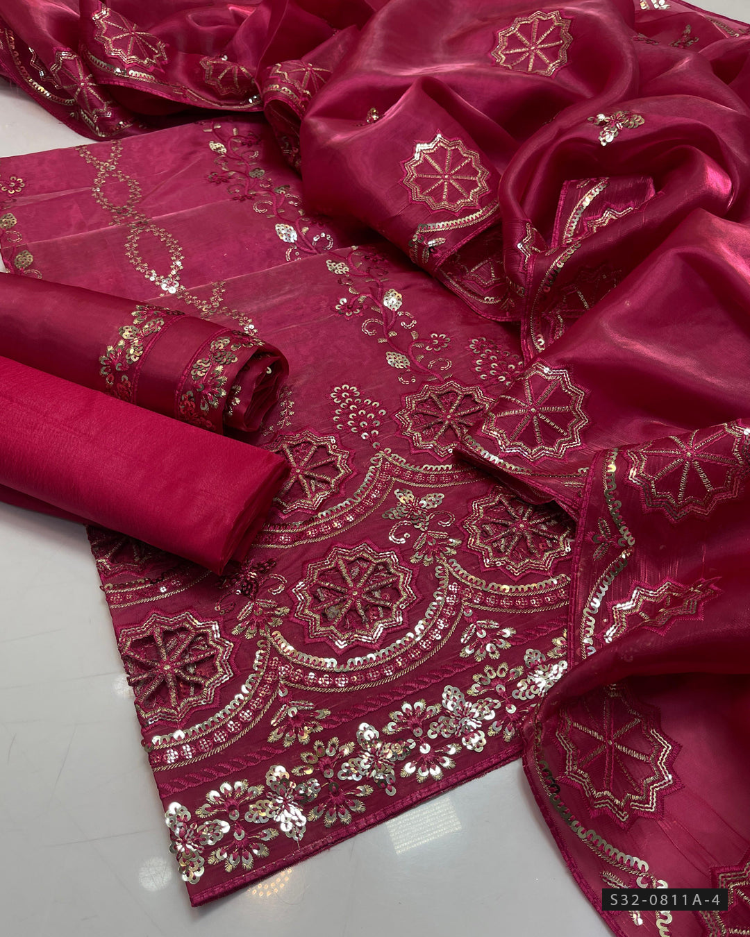 3 PC Unstitched Formal Wear Dress Collection