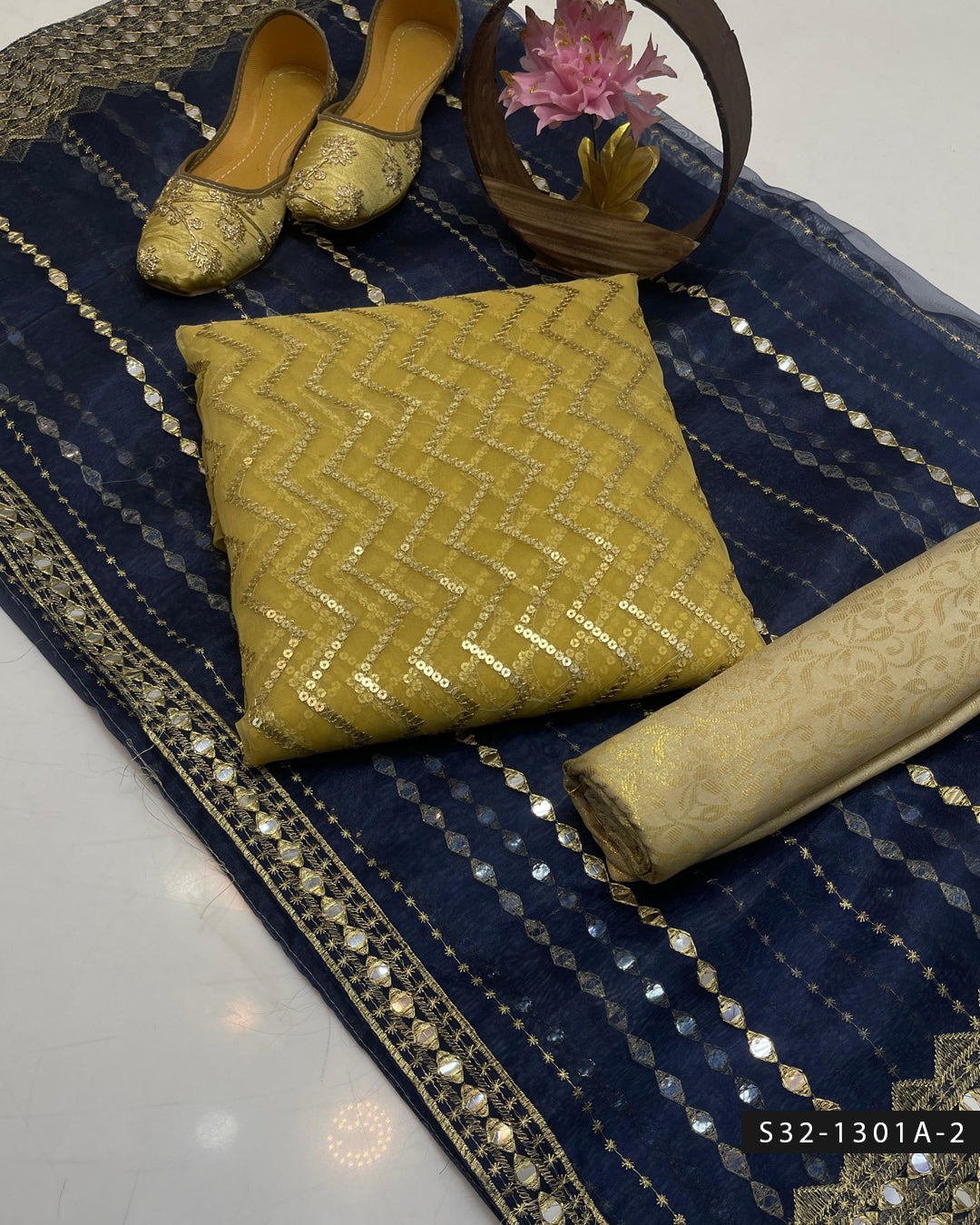 3 PC Unstitched Fancy Wear Dress Collection