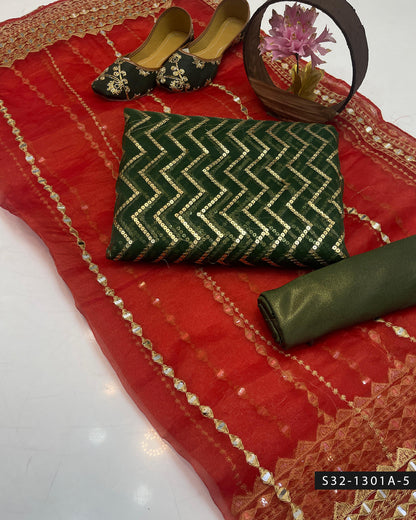 3 PC Unstitched Fancy Wear Dress Collection