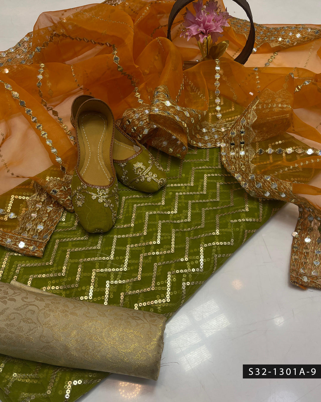 3 PC Unstitched Fancy Wear Dress Collection