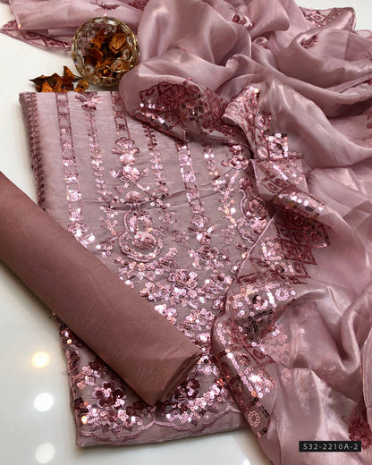 3 PC Unstitched Formal Wear Dress Collection