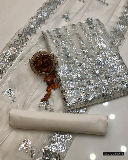 3 PC Unstitched Formal Wear Dress Collection