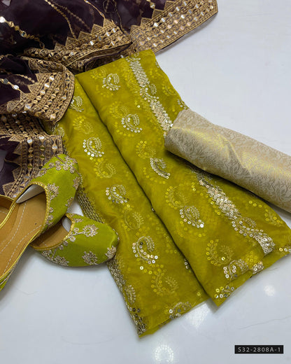 3 PC Unstitched Formal Wear Dress Collection