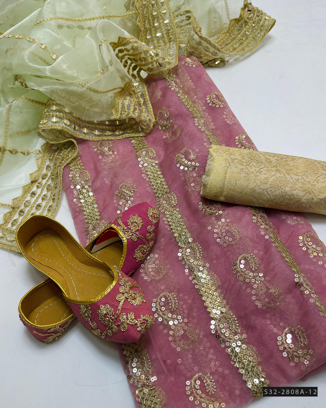 3 PC Unstitched Formal Wear Dress Collection