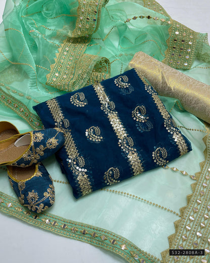 3 PC Unstitched Formal Wear Dress Collection