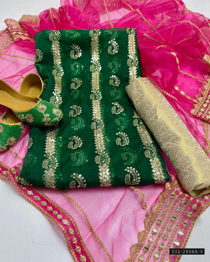 3 PC Unstitched Formal Wear Dress Collection