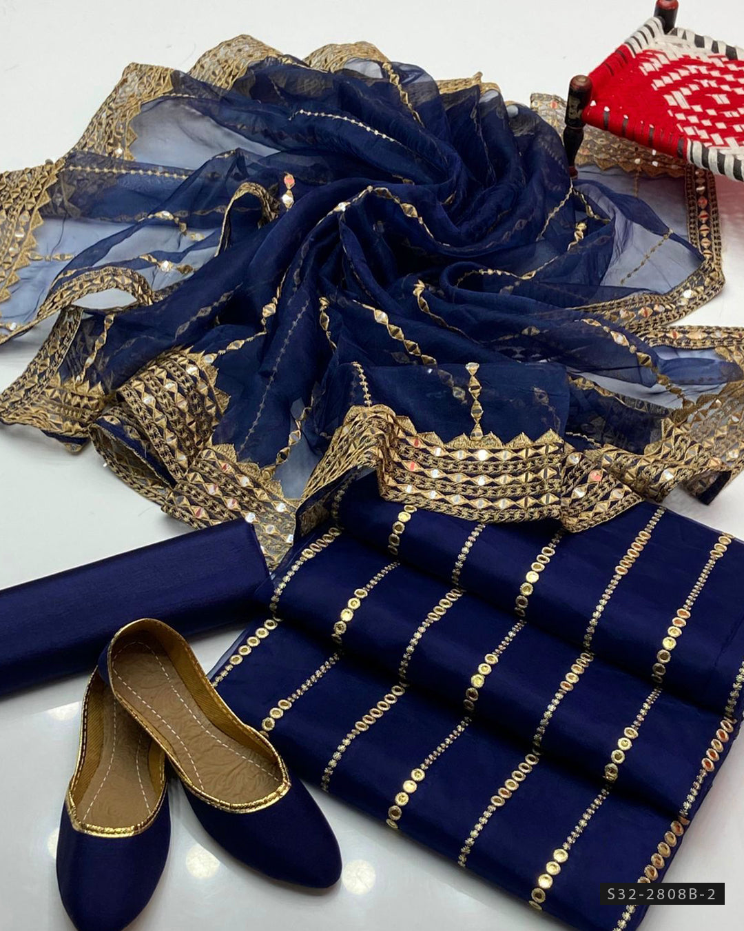 3 PC Unstitched Fancy Dress Collection