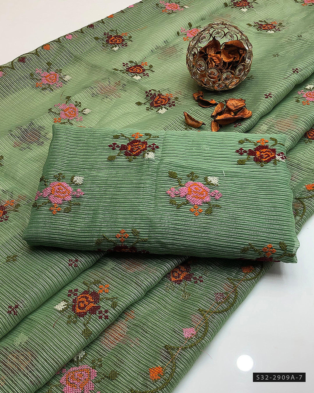 2 PC Unstitched Khaddi Net Dress