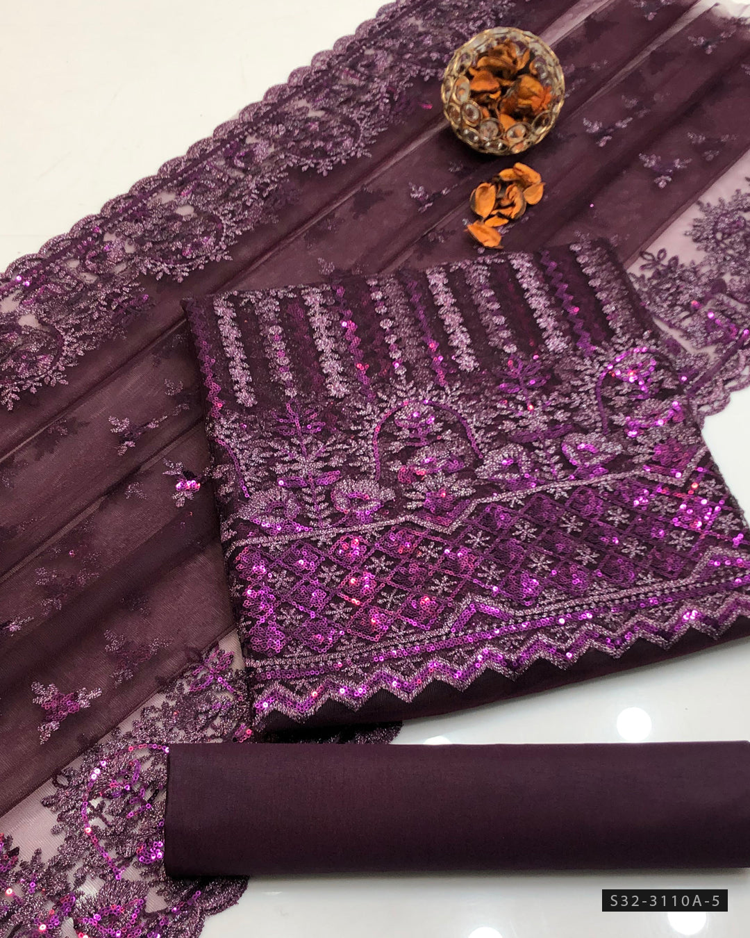 3 PC Unstitched Formal Wear Dress Collection