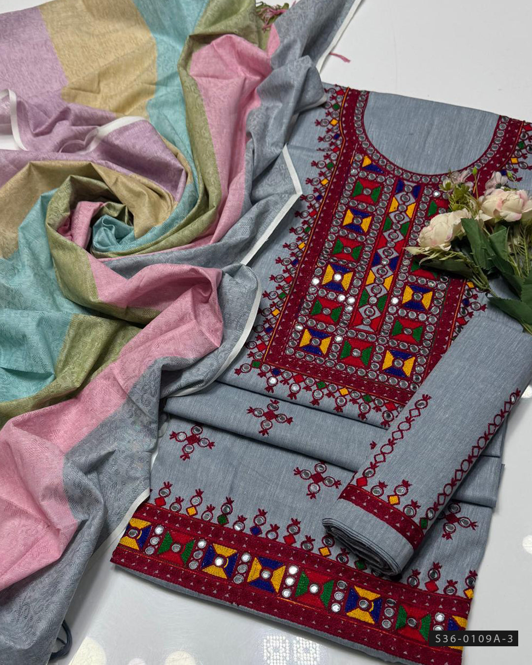 3 PC Unstitched Khaddar Dress Collection