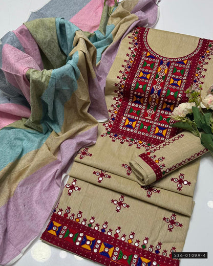 3 PC Unstitched Khaddar Dress Collection