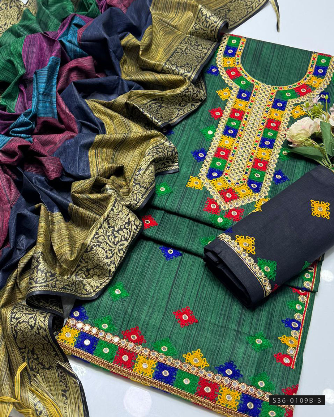 3 PC Unstitched Khaddar Dress Collection