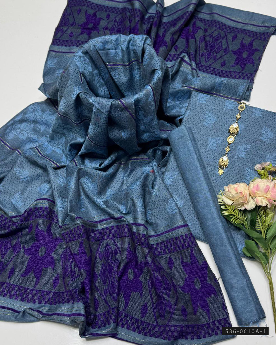 3 PC Unstitched Acrylic Dress Collection