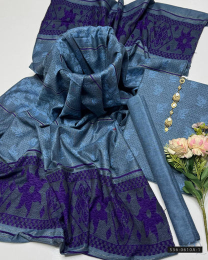 3 PC Unstitched Acrylic Dress Collection