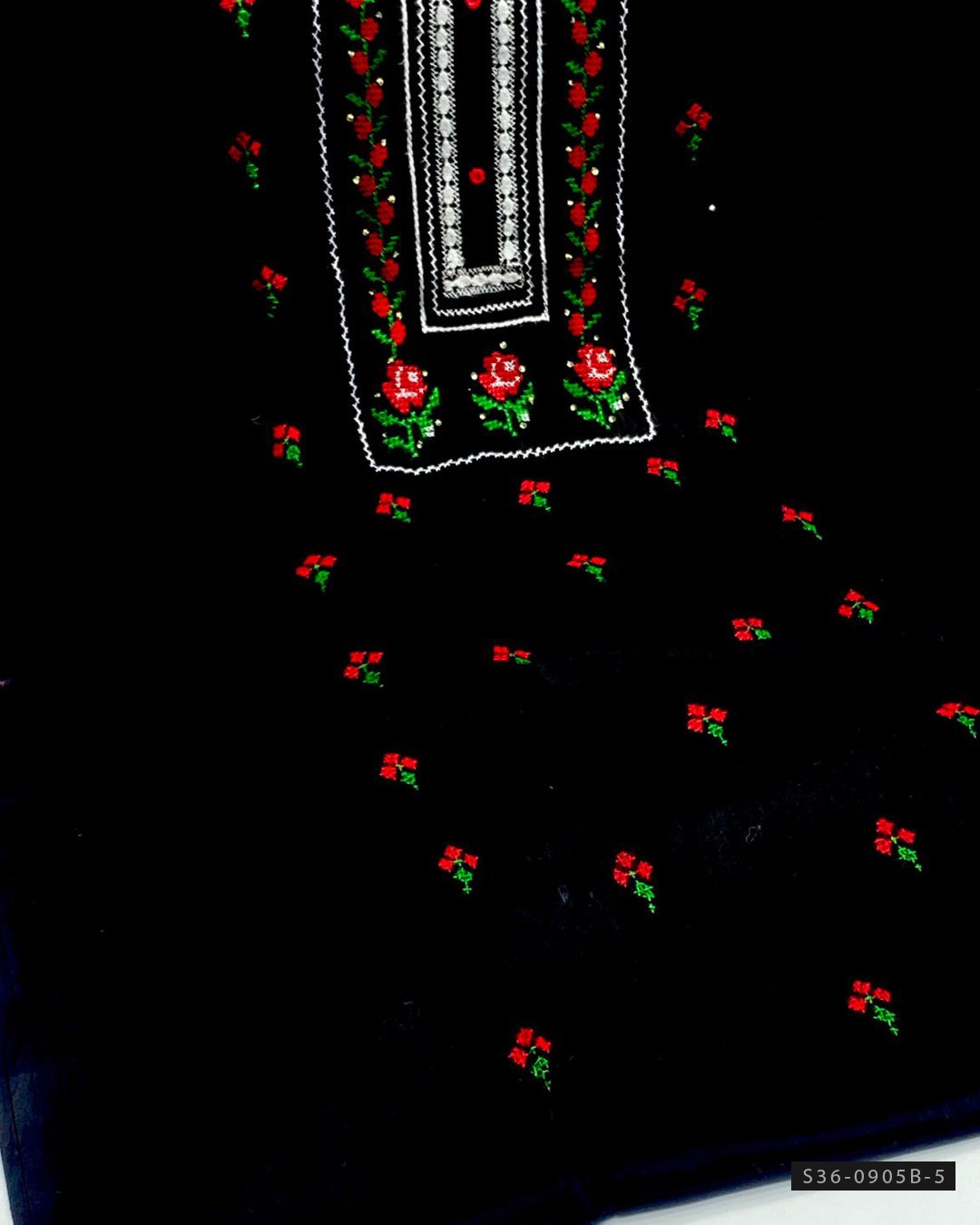 Hand Embroidered Lawn Shirt – S36-0905B