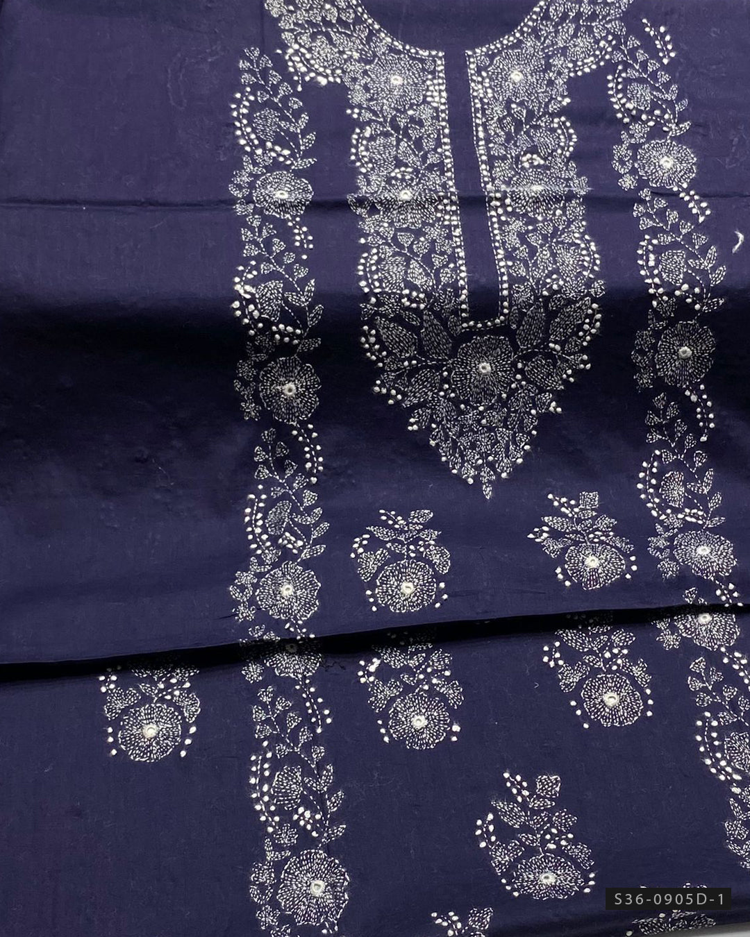 Unstitched Hand Embroidered Single Shirts