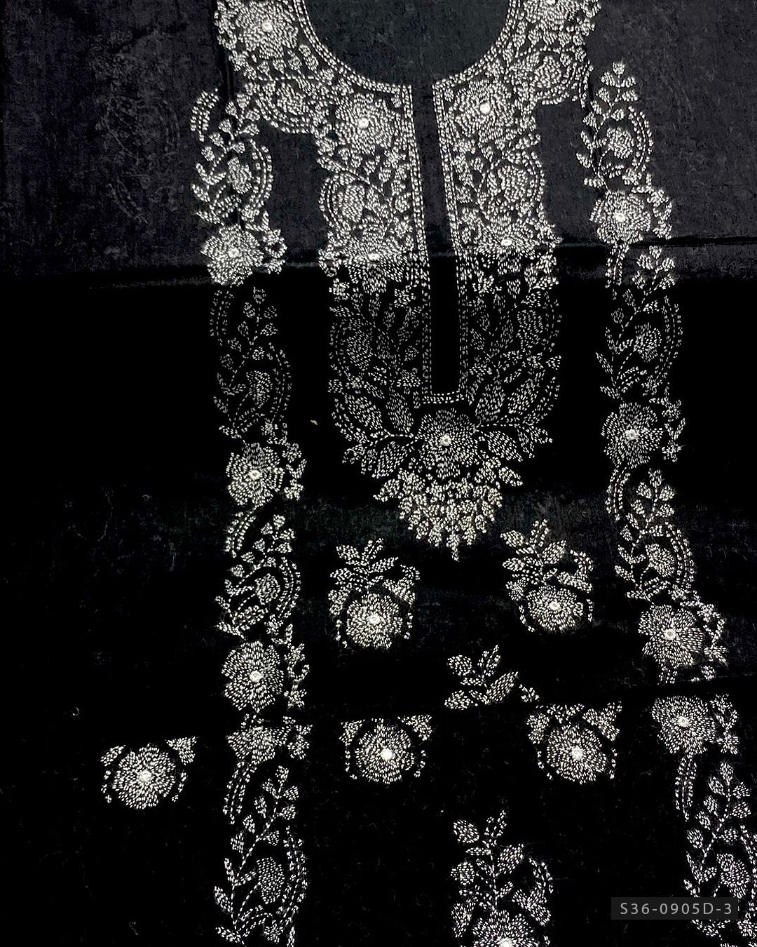 Unstitched Hand Embroidered Single Shirts