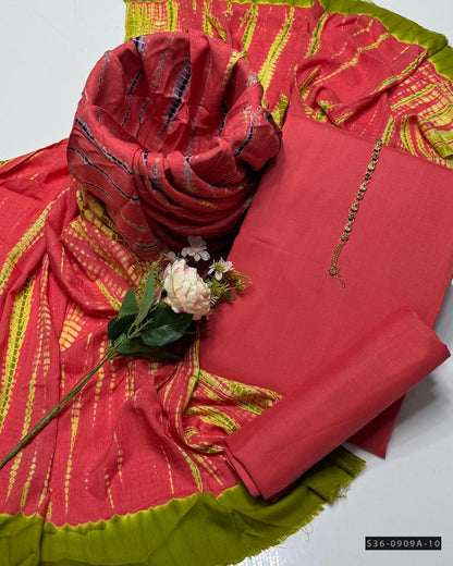 3 PC Unstitched Pure Linen Dress Collection