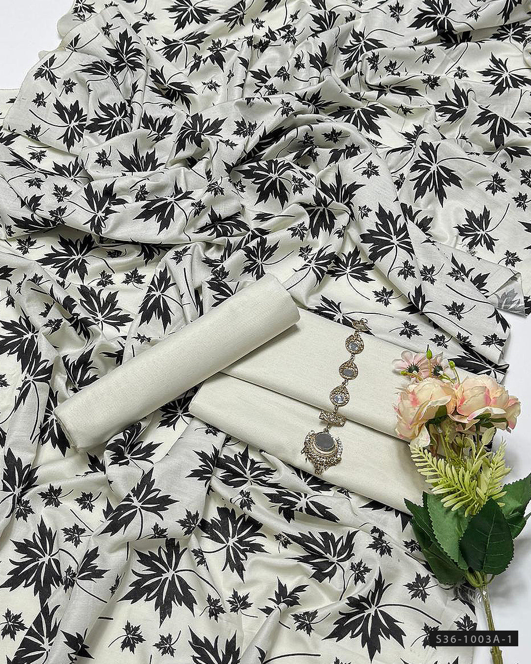 3 PC Unstitched Khadi Lawn Dress Collection