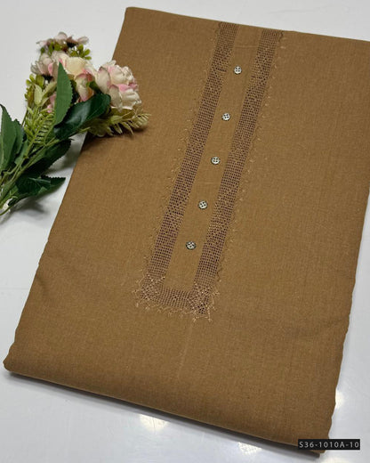 Handmade Tarkashi Karandi Khaddar Gents Suit