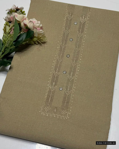 Handmade Tarkashi Karandi Khaddar Gents Suit
