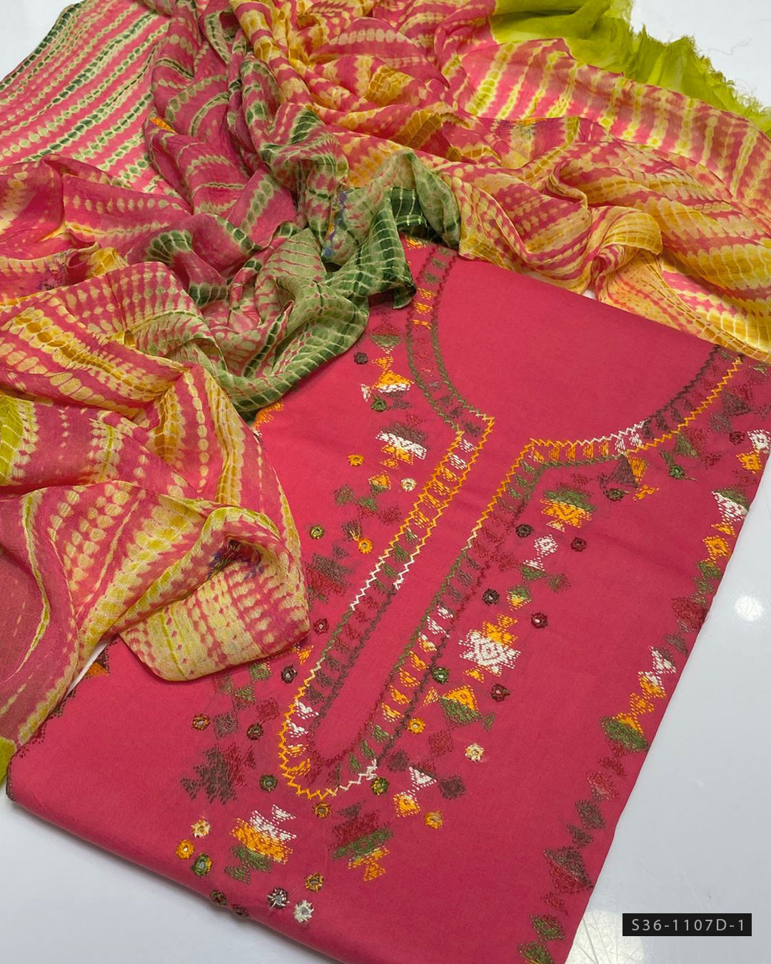 3 PC Unstitched Hand Embroidered Lawn Collection