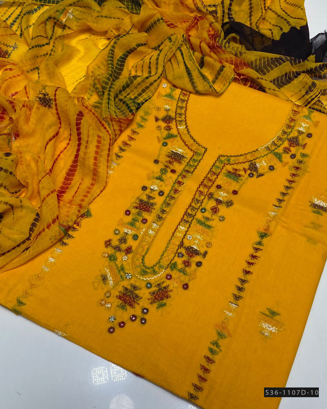 3 PC Unstitched Hand Embroidered Lawn Collection