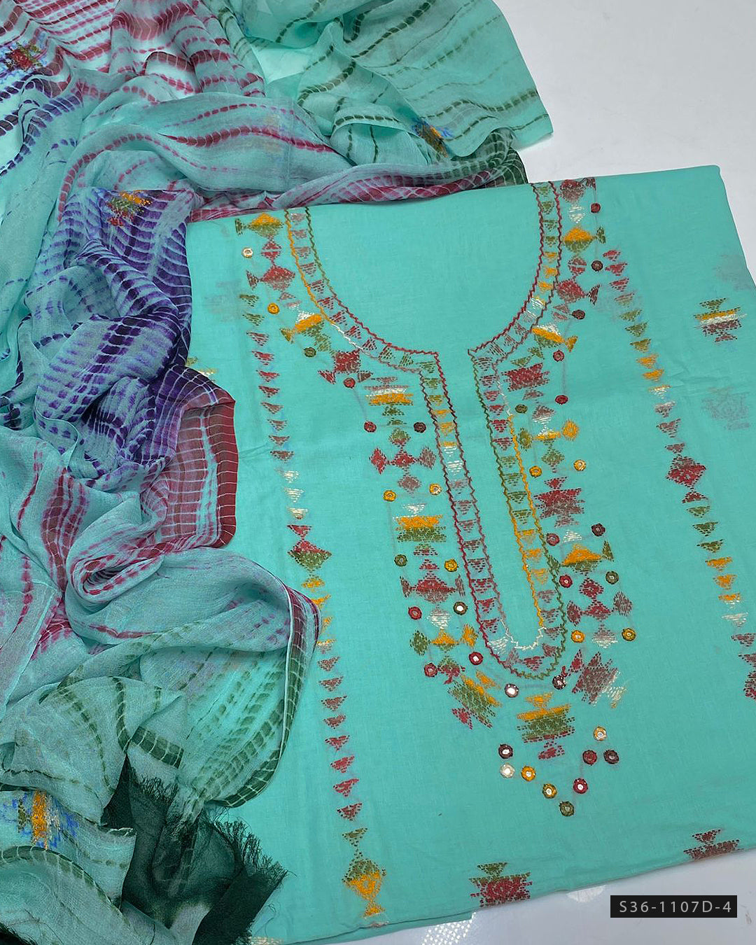 3 PC Unstitched Hand Embroidered Lawn Collection