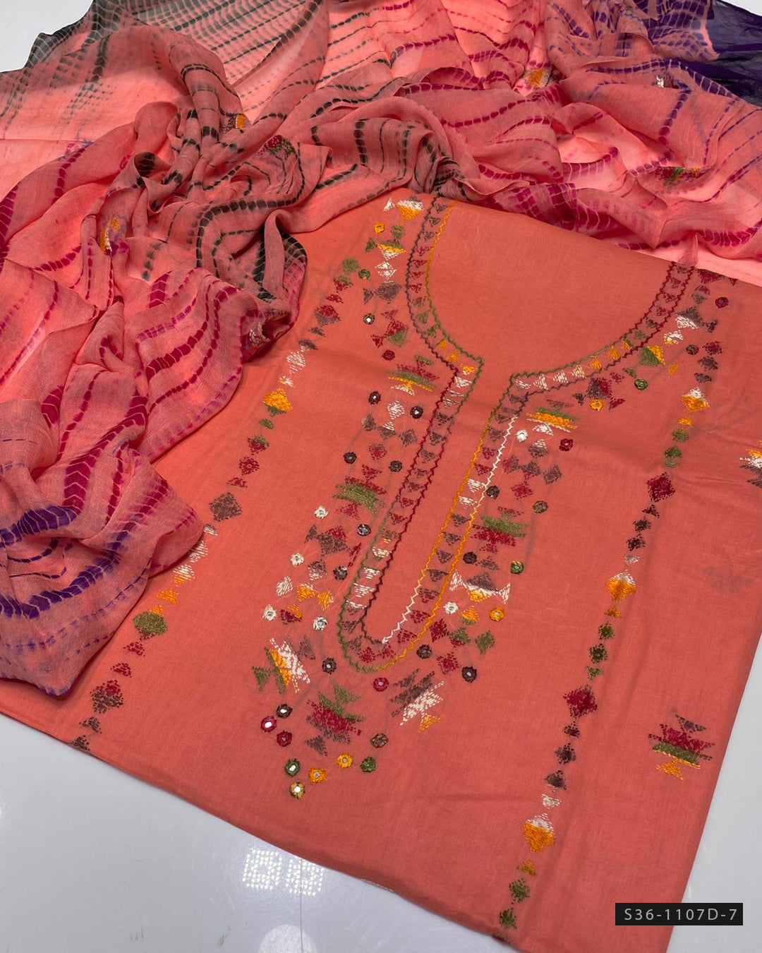 3 PC Unstitched Hand Embroidered Lawn Collection