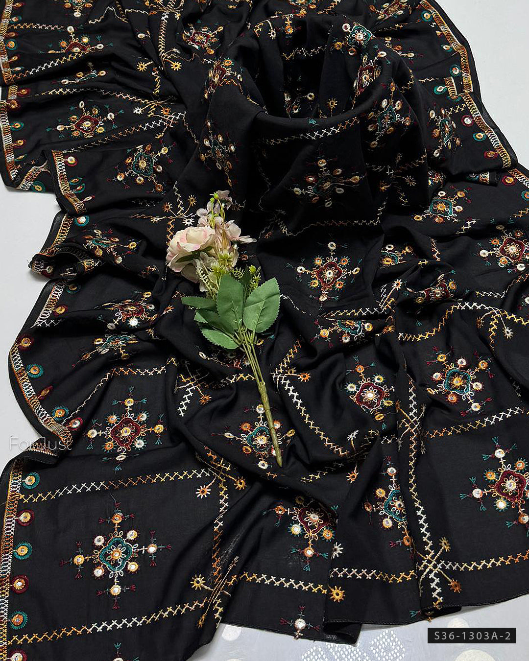 Machine Embroidered Swiss Lawn Chaddar Collection