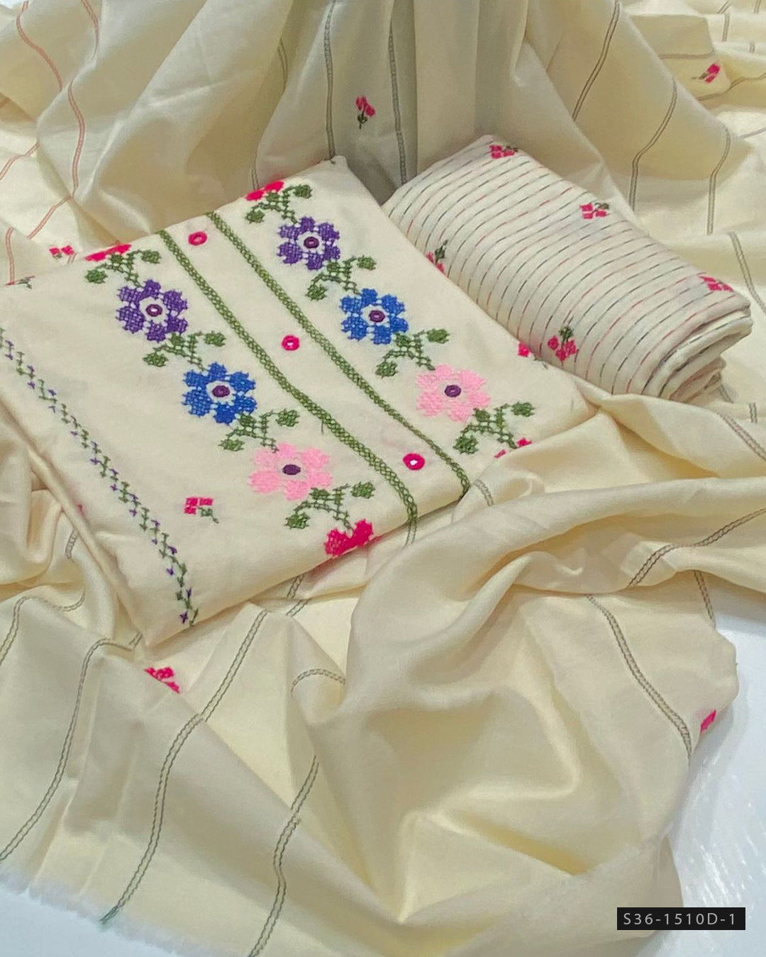 Handmade 3 PC Unstitched Khaddi Dress Collection