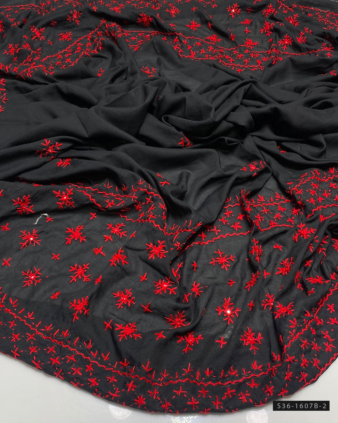 Handmade Embroidered Swiss Lawn Chaddar