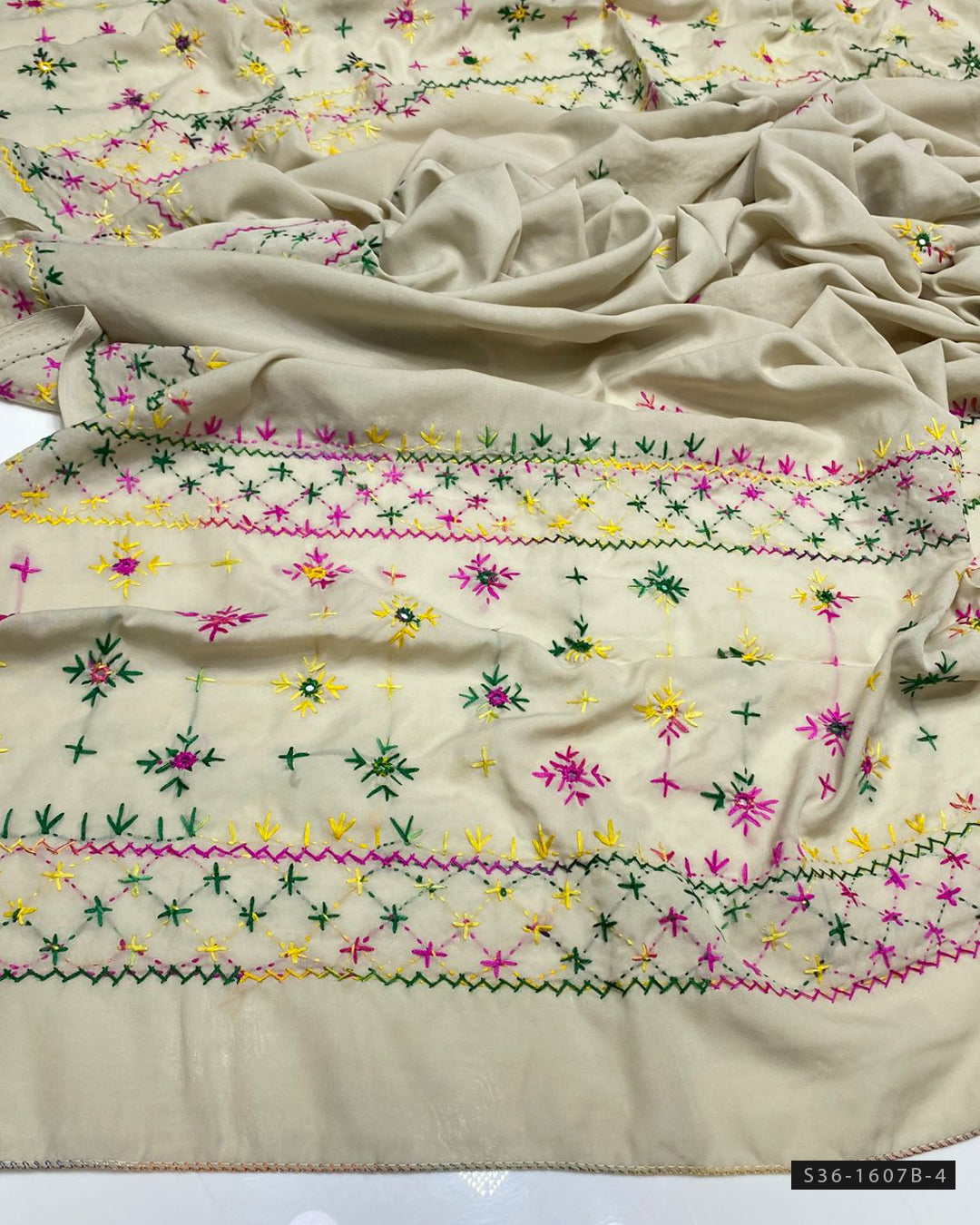 Handmade Embroidered Swiss Lawn Chaddar