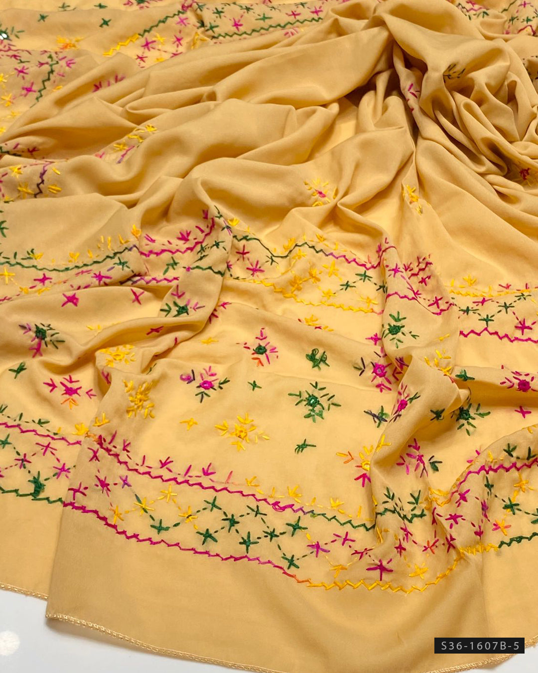 Handmade Embroidered Swiss Lawn Chaddar