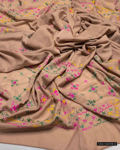 Handmade Embroidered Swiss Lawn Chaddar