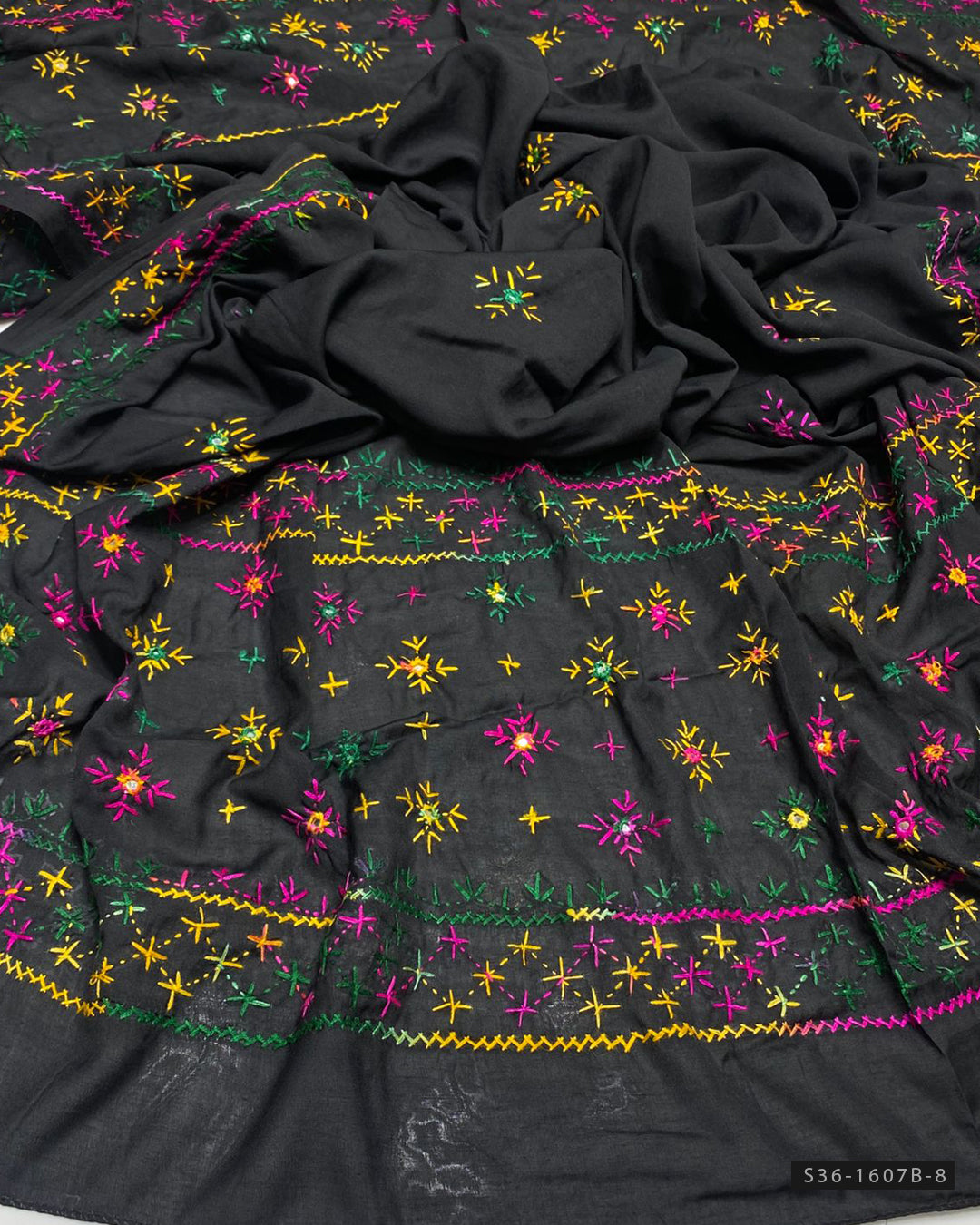 Handmade Embroidered Swiss Lawn Chaddar