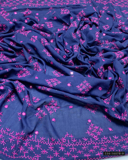 Handmade Embroidered Swiss Lawn Chaddar