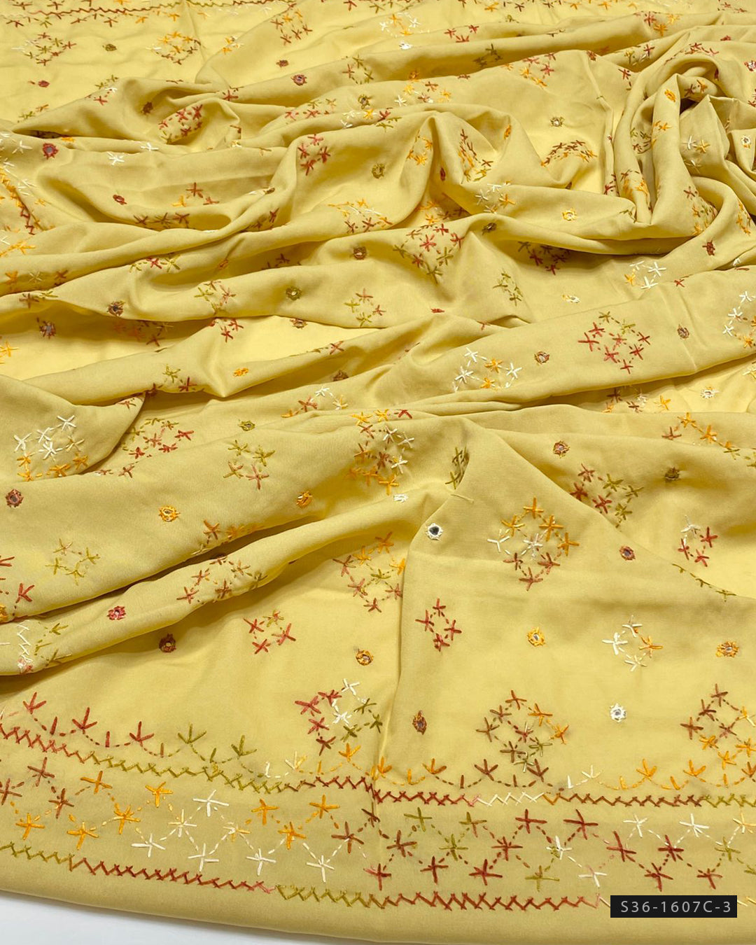 Handmade Embroidered Swiss Lawn Chaddar