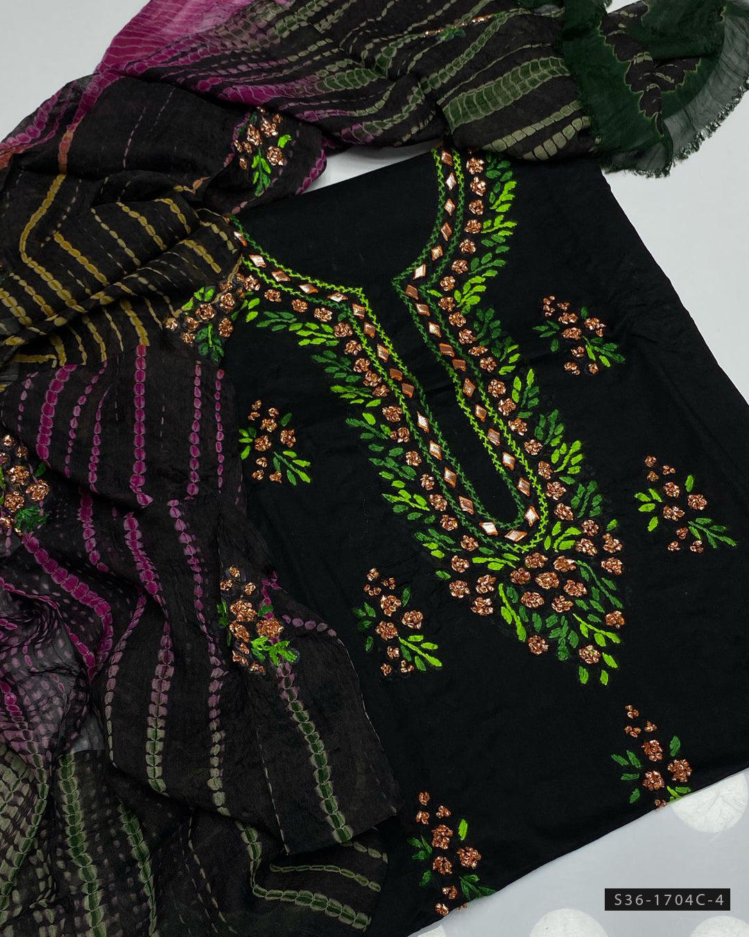 3 PC Unstitched Hand Embroidered Lawn Collection