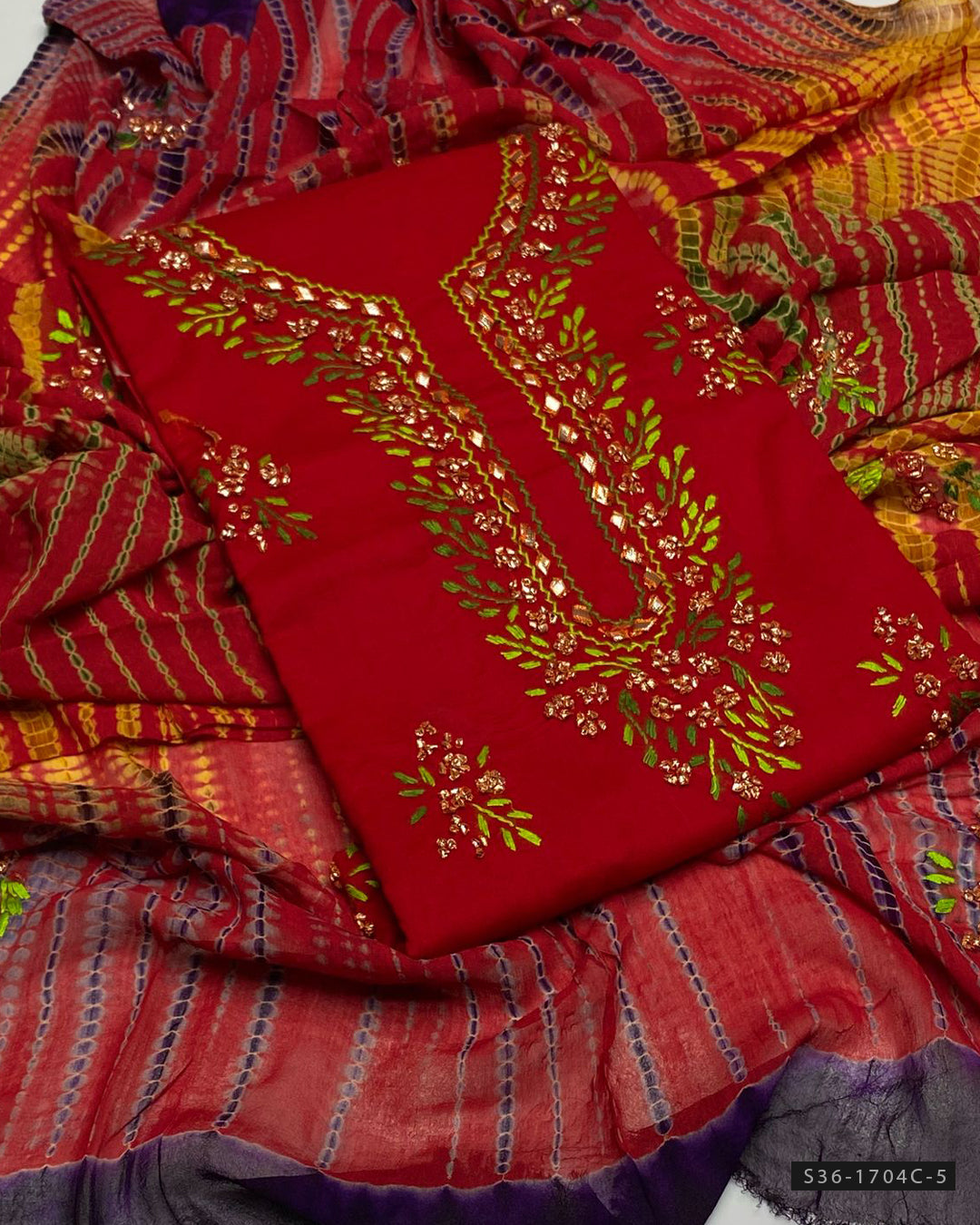 3 PC Unstitched Hand Embroidered Lawn Collection