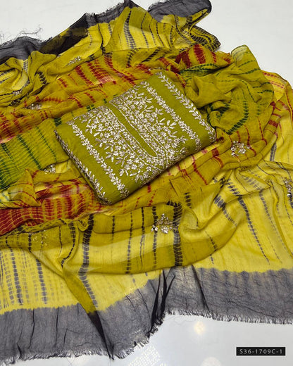 Handmade 3 PC Unstitched Pure Lawn Dress Collection
