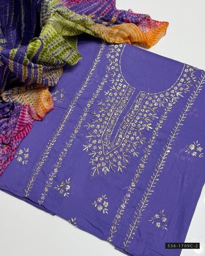 Handmade 3 PC Unstitched Pure Lawn Dress Collection