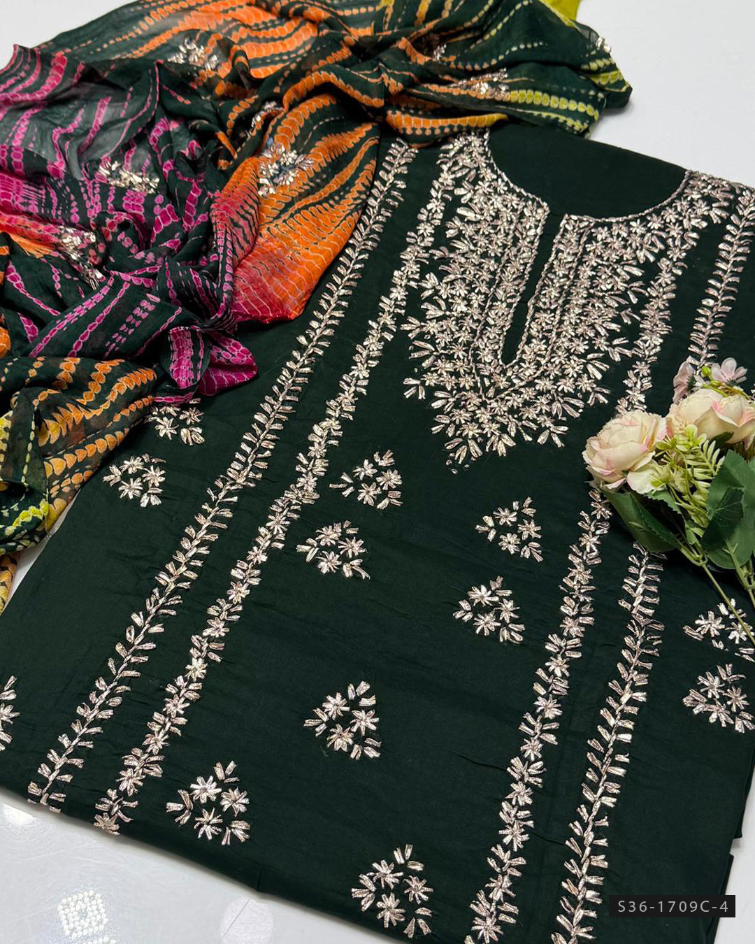 Handmade 3 PC Unstitched Pure Lawn Dress Collection
