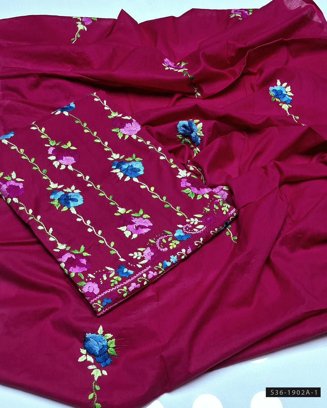 3 PC Hand Embroidered Unstitched Lawn Collection