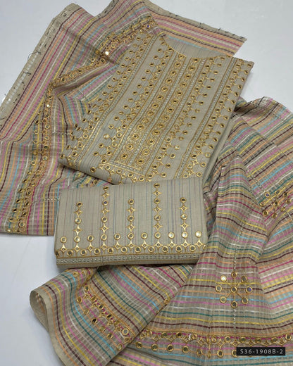 3 PC Unstitched Khadi Khaddar Dress Collection