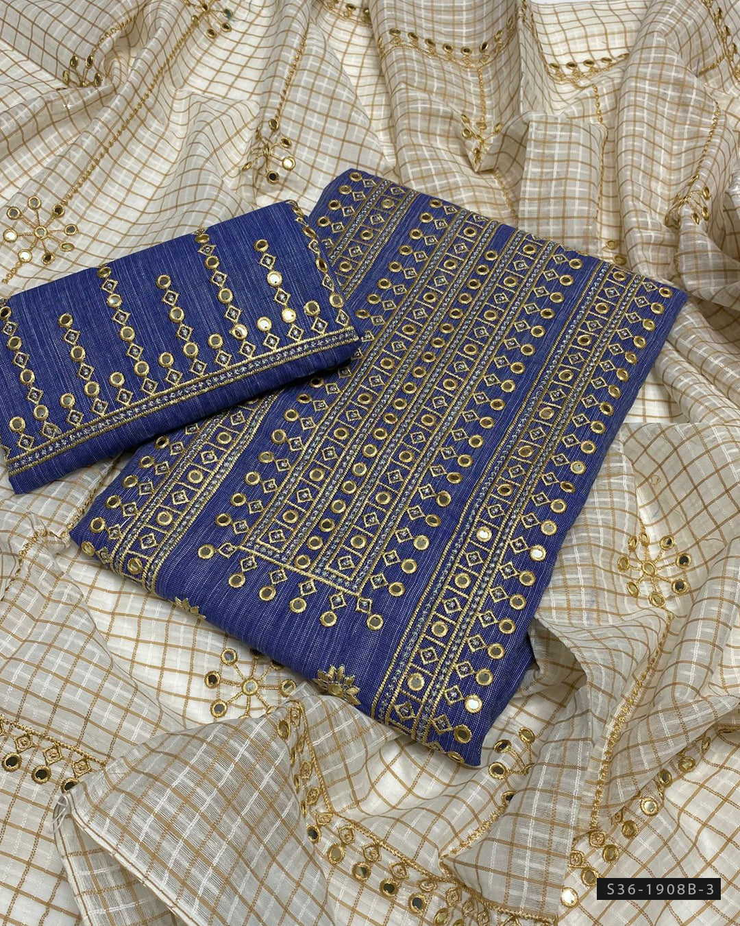3 PC Unstitched Khadi Khaddar Dress Collection