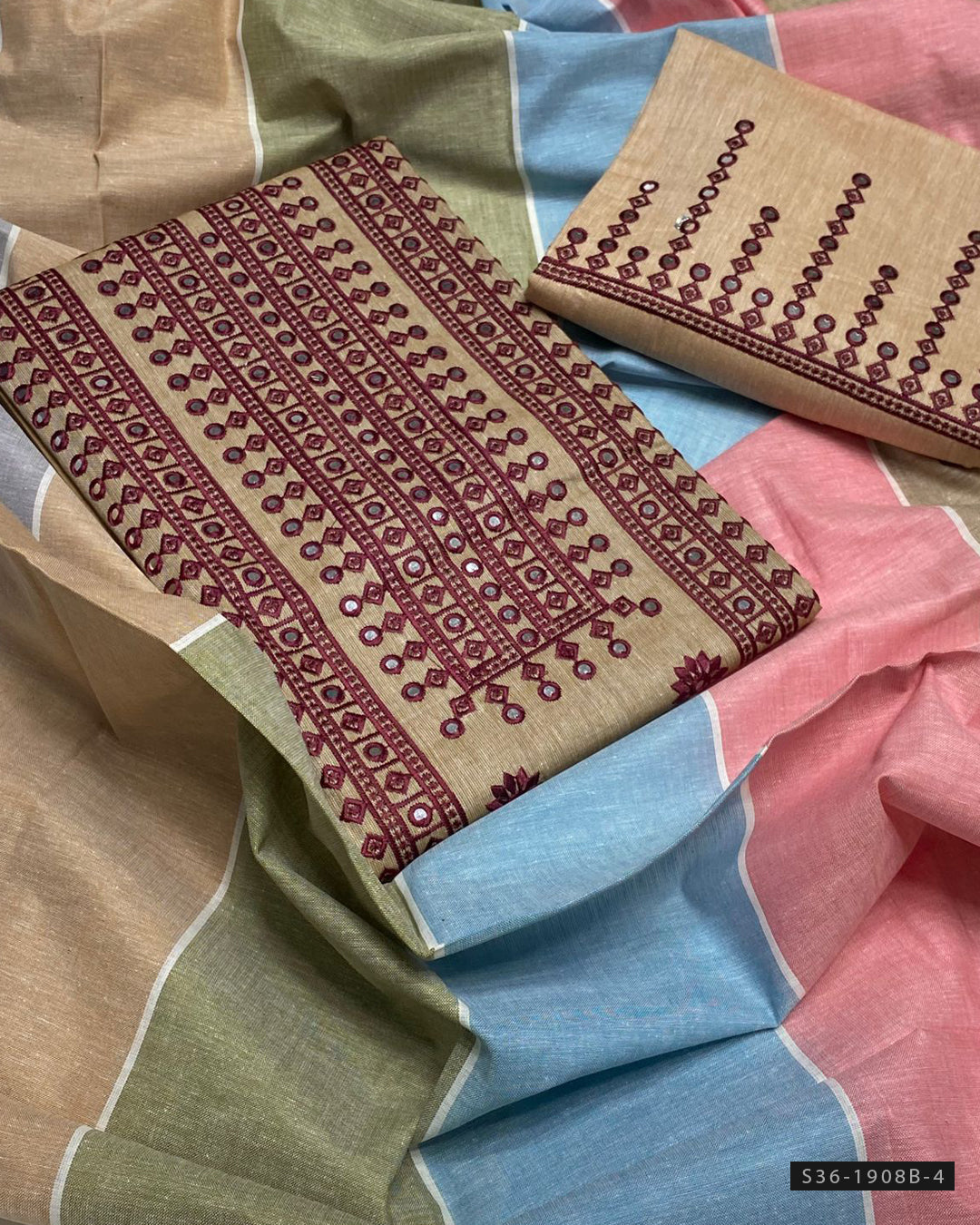 3 PC Unstitched Khadi Khaddar Dress Collection