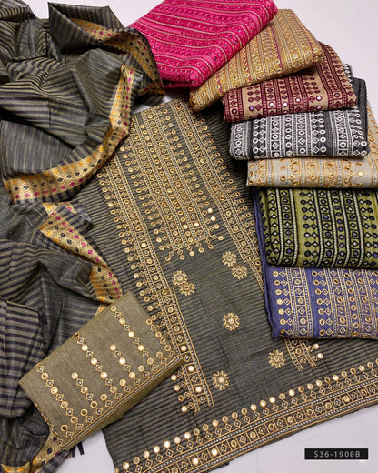 3 PC Unstitched Khadi Khaddar Dress Collection