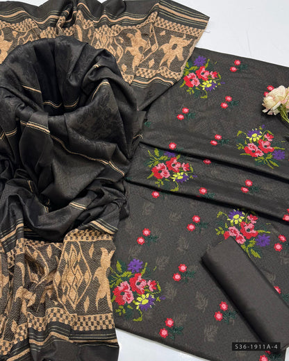 3 PC Unstitched Winter Khadi Dress Collection