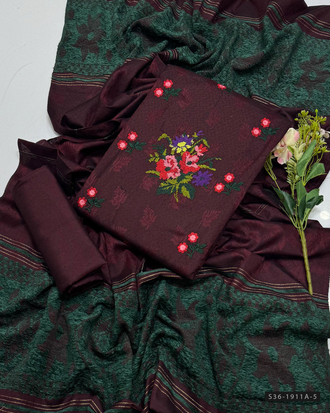 3 PC Unstitched Winter Khadi Dress Collection